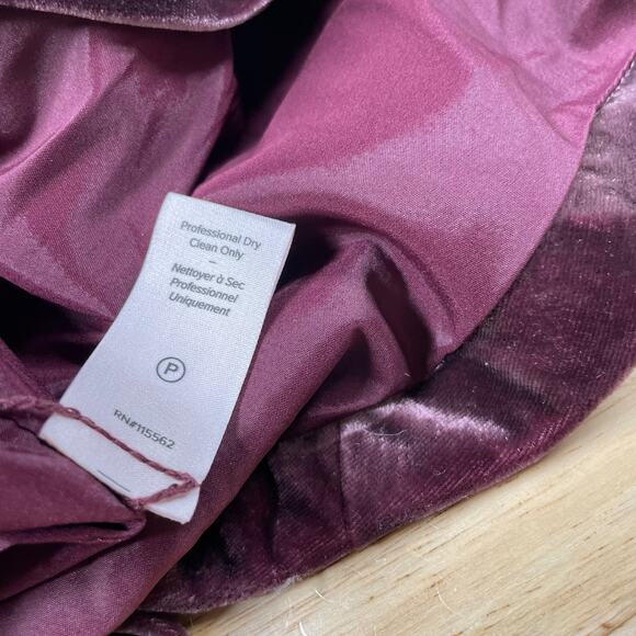 Cinq à Sept NWT Genevive Velvet Ruched Cutout Gown Calla Lilly Purple Size 2 - Picture 11 of 11